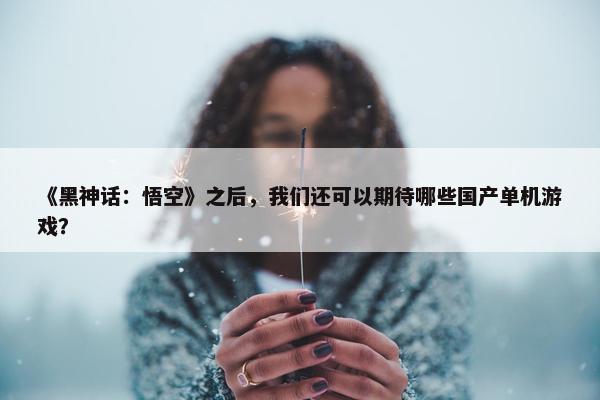 《黑神话：悟空》之后，我们还可以期待哪些国产单机游戏？