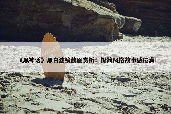 《黑神话》黑白滤镜截图赏析：极简风格故事感拉满！