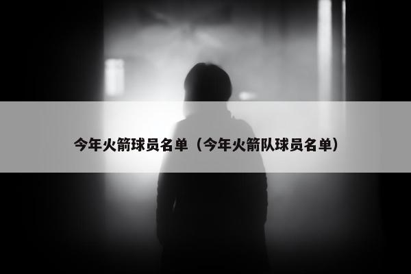 今年火箭球员名单（今年火箭队球员名单）