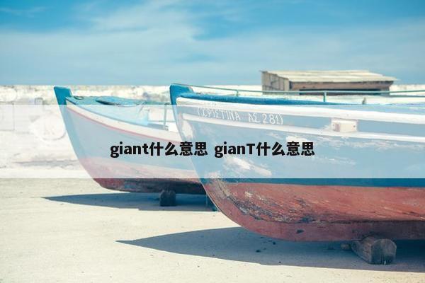 giant什么意思 gianT什么意思