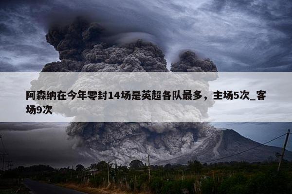 阿森纳在今年零封14场是英超各队最多，主场5次_客场9次