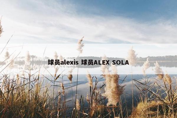 球员alexis 球员ALEX SOLA