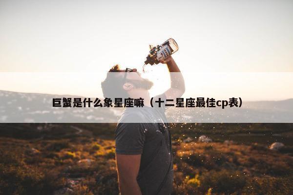 巨蟹是什么象星座嘛（十二星座最佳cp表）