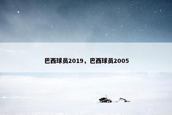 巴西球员2019，巴西球员2005