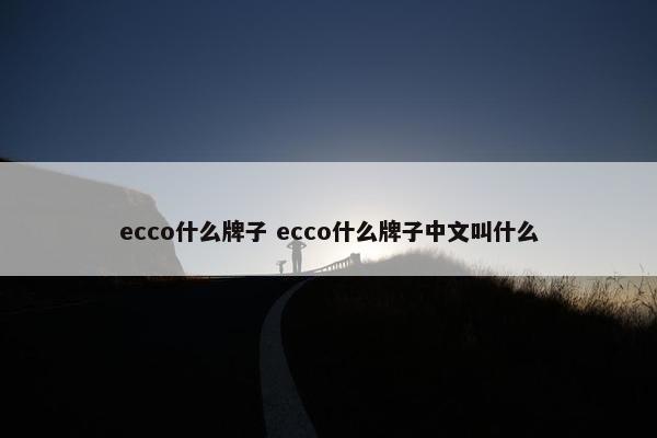 ecco什么牌子 ecco什么牌子中文叫什么