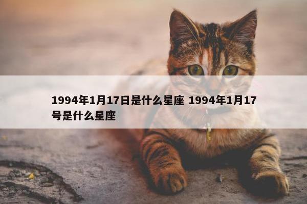 1994年1月17日是什么星座 1994年1月17号是什么星座