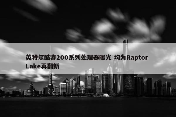 英特尔酷睿200系列处理器曝光 均为Raptor Lake再翻新