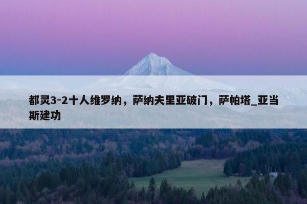 都灵3-2十人维罗纳，萨纳夫里亚破门，萨帕塔_亚当斯建功