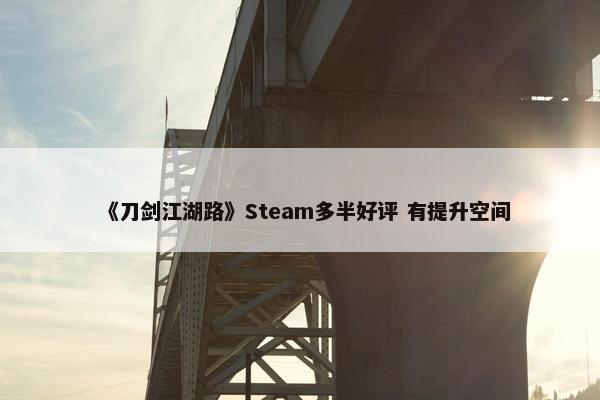 《刀剑江湖路》Steam多半好评 有提升空间