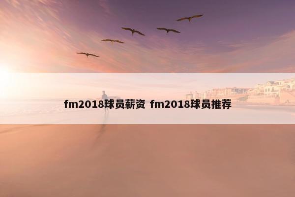 fm2018球员薪资 fm2018球员推荐