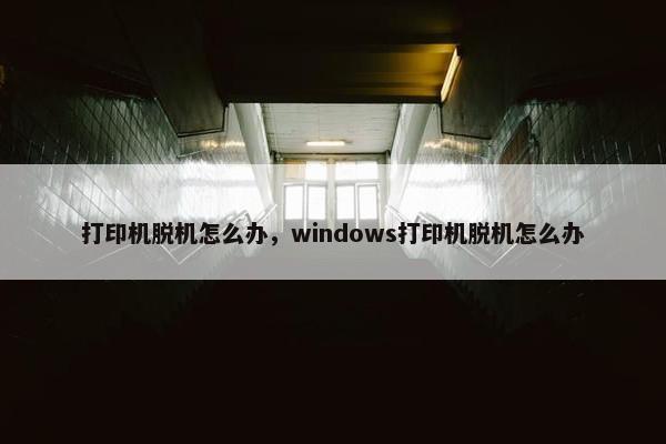 打印机脱机怎么办，windows打印机脱机怎么办