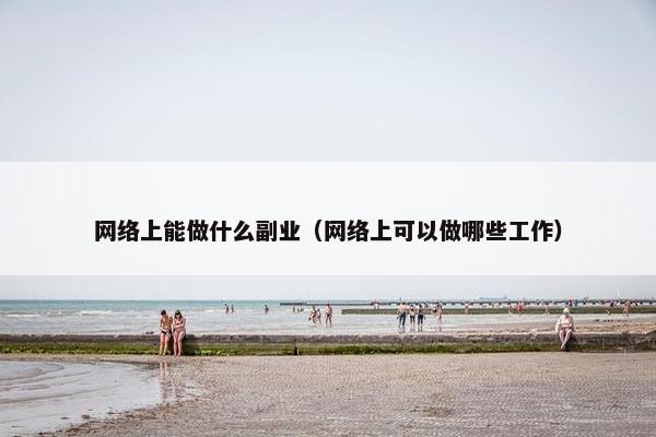 网络上能做什么副业（网络上可以做哪些工作）