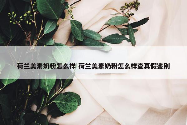 荷兰美素奶粉怎么样 荷兰美素奶粉怎么样查真假鉴别