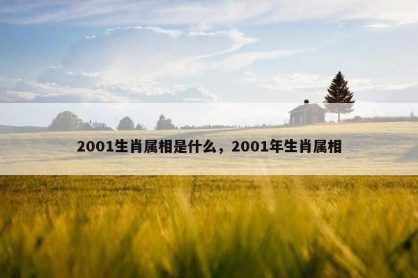 2001生肖属相是什么，2001年生肖属相