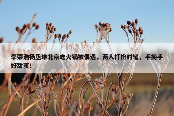 李荣浩杨丞琳北京吃火锅被偶遇，两人打扮时髦，手挽手好甜蜜！