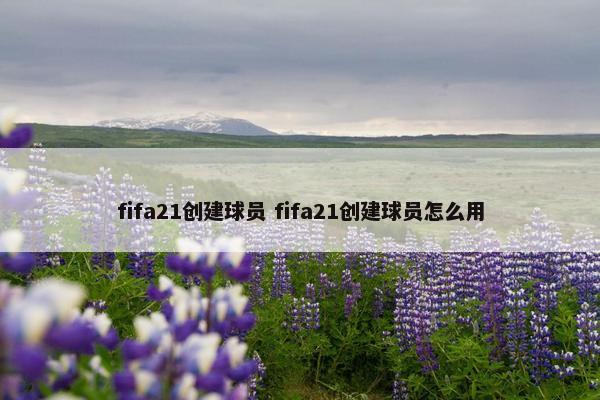 fifa21创建球员 fifa21创建球员怎么用