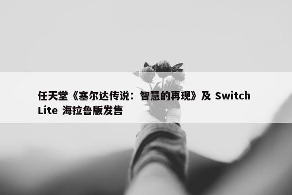 任天堂《塞尔达传说：智慧的再现》及 Switch Lite 海拉鲁版发售