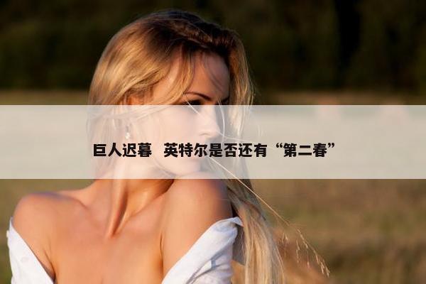 巨人迟暮  英特尔是否还有“第二春”