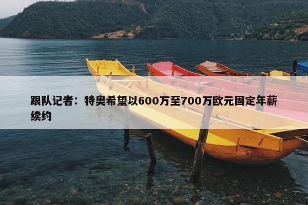 跟队记者：特奥希望以600万至700万欧元固定年薪续约