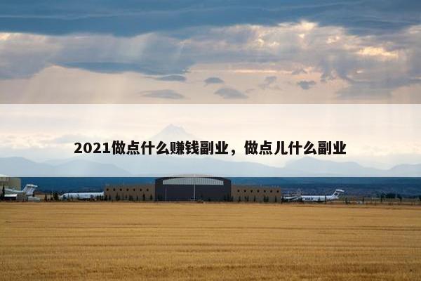 2021做点什么赚钱副业，做点儿什么副业