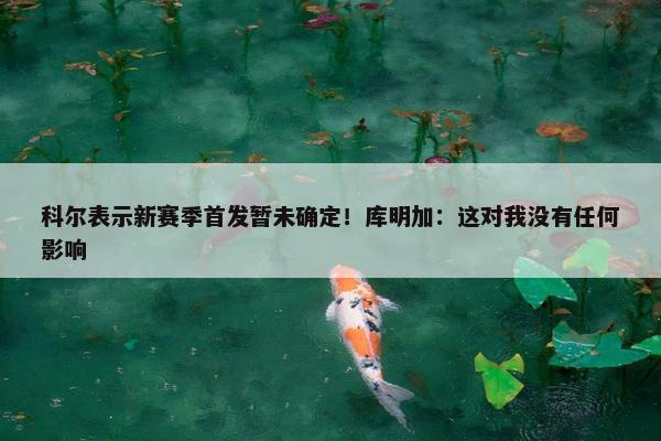 科尔表示新赛季首发暂未确定！库明加：这对我没有任何影响