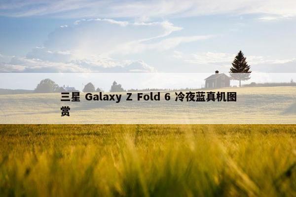 三星 Galaxy Z Fold 6 冷夜蓝真机图赏