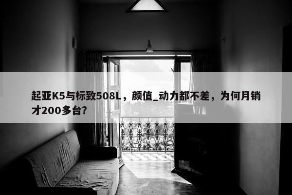 起亚K5与标致508L，颜值_动力都不差，为何月销才200多台？