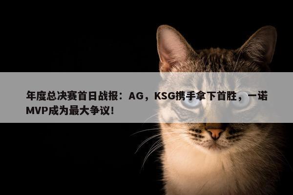 年度总决赛首日战报：AG，KSG携手拿下首胜，一诺MVP成为最大争议！