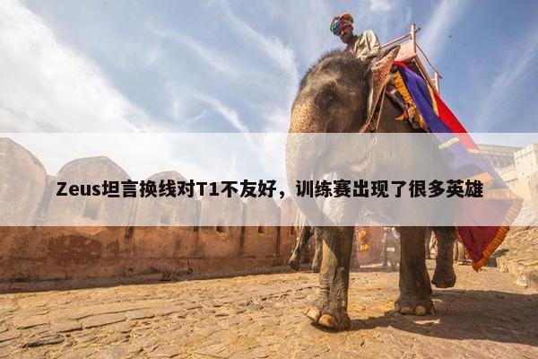 Zeus坦言换线对T1不友好，训练赛出现了很多英雄