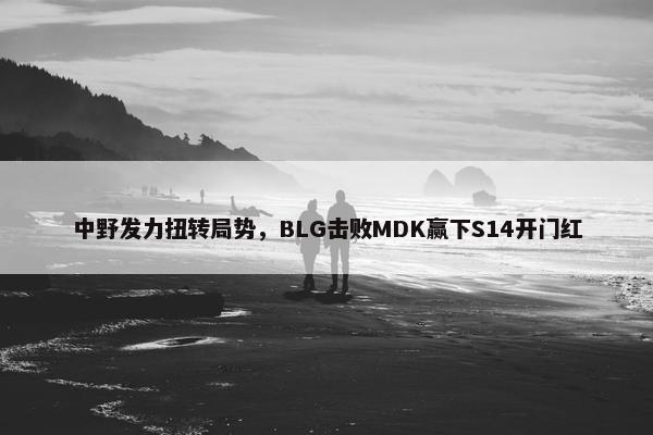 中野发力扭转局势，BLG击败MDK赢下S14开门红