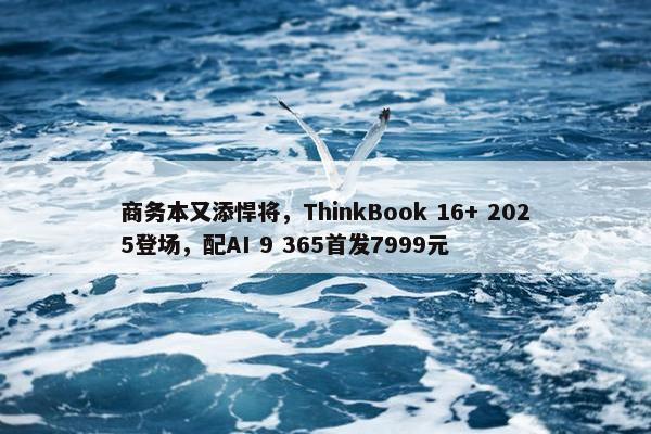 商务本又添悍将，ThinkBook 16+ 2025登场，配AI 9 365首发7999元