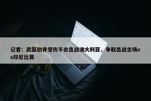 记者：武磊肋骨受伤不会出战澳大利亚，争取出战主场vs印尼比赛