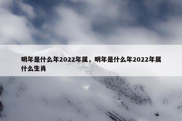 明年是什么年2022年属，明年是什么年2022年属什么生肖