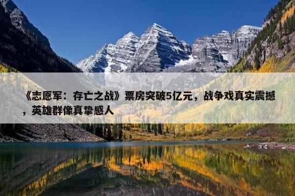 《志愿军：存亡之战》票房突破5亿元，战争戏真实震撼，英雄群像真挚感人