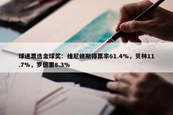 球迷票选金球奖：维尼修斯得票率61.4%，贝林11.7%，罗德里8.3%