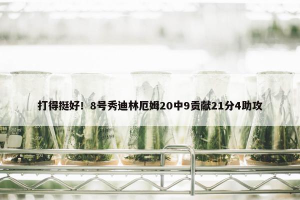 打得挺好！8号秀迪林厄姆20中9贡献21分4助攻