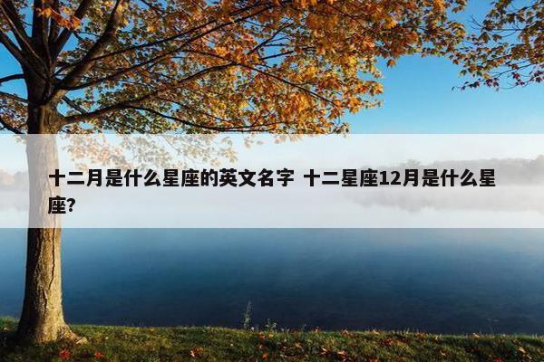 十二月是什么星座的英文名字 十二星座12月是什么星座?