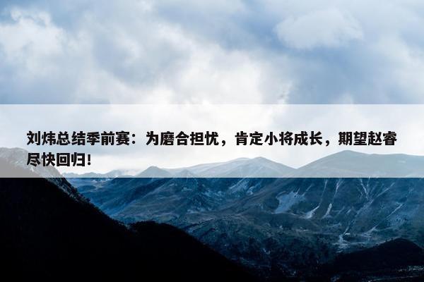 刘炜总结季前赛：为磨合担忧，肯定小将成长，期望赵睿尽快回归！