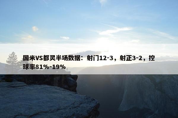 国米VS都灵半场数据：射门12-3，射正3-2，控球率81%-19%