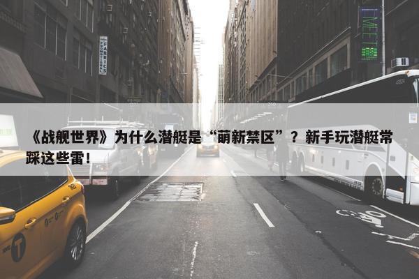 《战舰世界》为什么潜艇是“萌新禁区”？新手玩潜艇常踩这些雷！