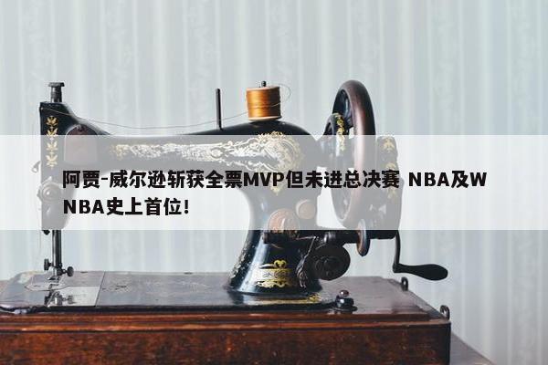 阿贾-威尔逊斩获全票MVP但未进总决赛 NBA及WNBA史上首位！