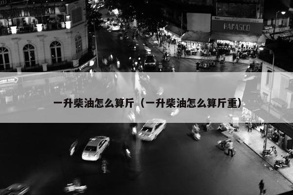 一升柴油怎么算斤（一升柴油怎么算斤重）