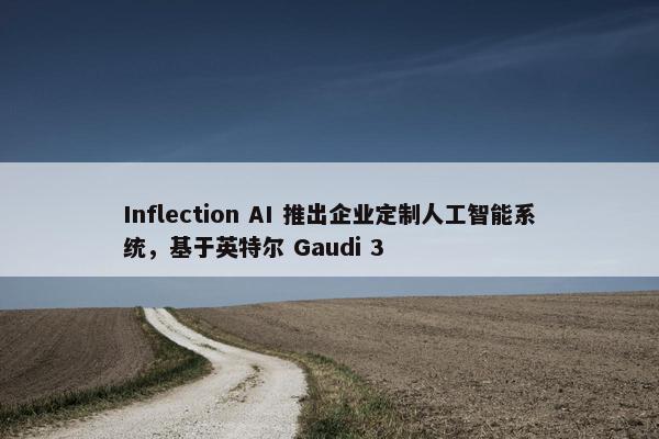 Inflection AI 推出企业定制人工智能系统，基于英特尔 Gaudi 3