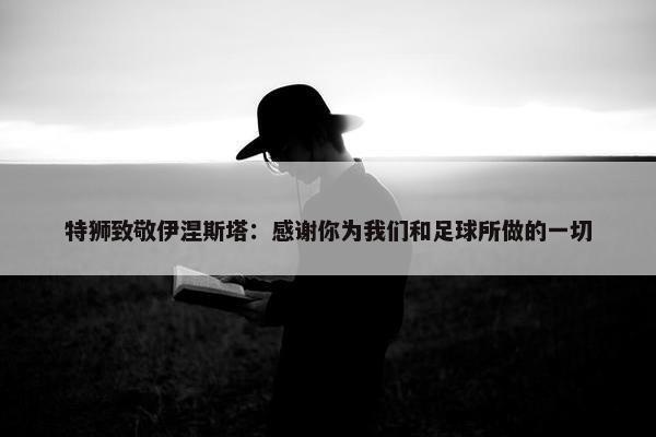 特狮致敬伊涅斯塔：感谢你为我们和足球所做的一切