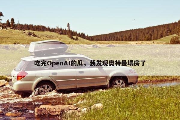 吃完OpenAI的瓜，我发现奥特曼塌房了