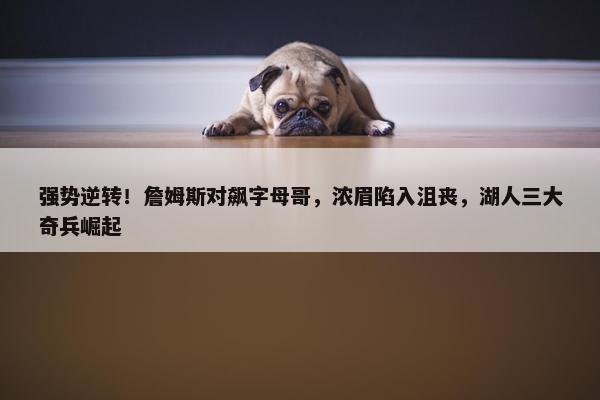 强势逆转！詹姆斯对飙字母哥，浓眉陷入沮丧，湖人三大奇兵崛起