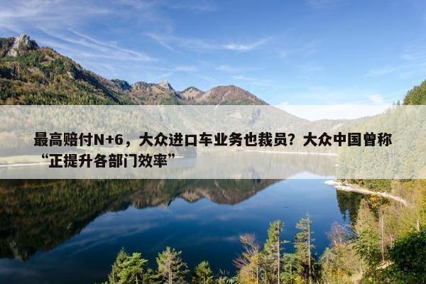 最高赔付N+6，大众进口车业务也裁员？大众中国曾称“正提升各部门效率”