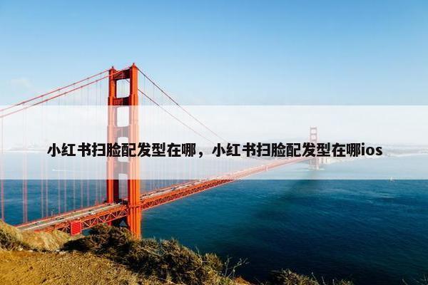 小红书扫脸配发型在哪，小红书扫脸配发型在哪ios