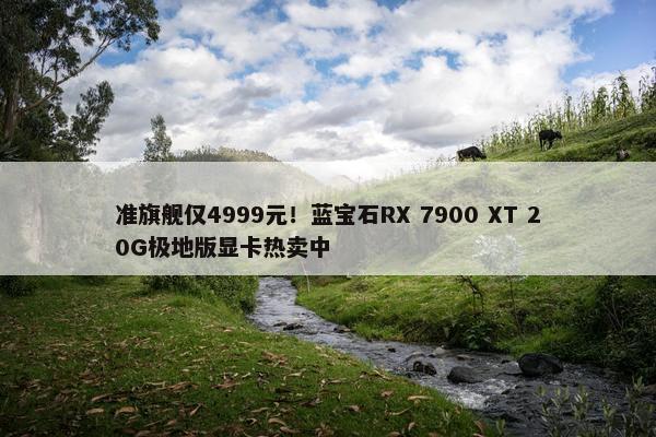 准旗舰仅4999元！蓝宝石RX 7900 XT 20G极地版显卡热卖中