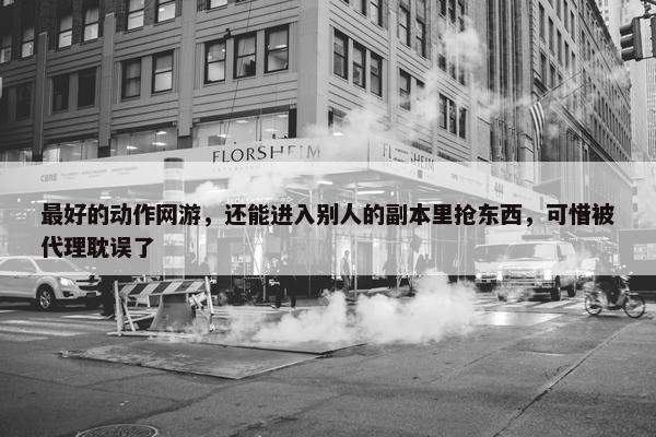 最好的动作网游，还能进入别人的副本里抢东西，可惜被代理耽误了